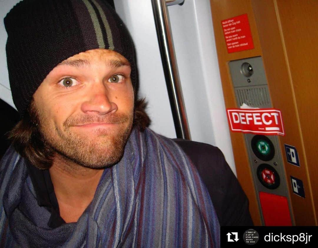 リチャード・スペイト Jrさんのインスタグラム写真 - (リチャード・スペイト JrInstagram)「By request in Rome, here is a repost of the long lost photo of @jaredpadalecki moments after he punched the emergency stop button on an Amsterdam train, Instantly bringing not only our train, but ALL trains in Europe to a screeching, violent halt. On that fateful day back in 2011, if you missed work or had your vacation ruined by an unexplained lack of available train transportation, you probably have this man to thank. #proof #trainstory @nowandgen #supernatural #goodtimes #greatmemories #internationalcrimes @jusinbellocon」5月18日 7時10分 - dicksp8jr