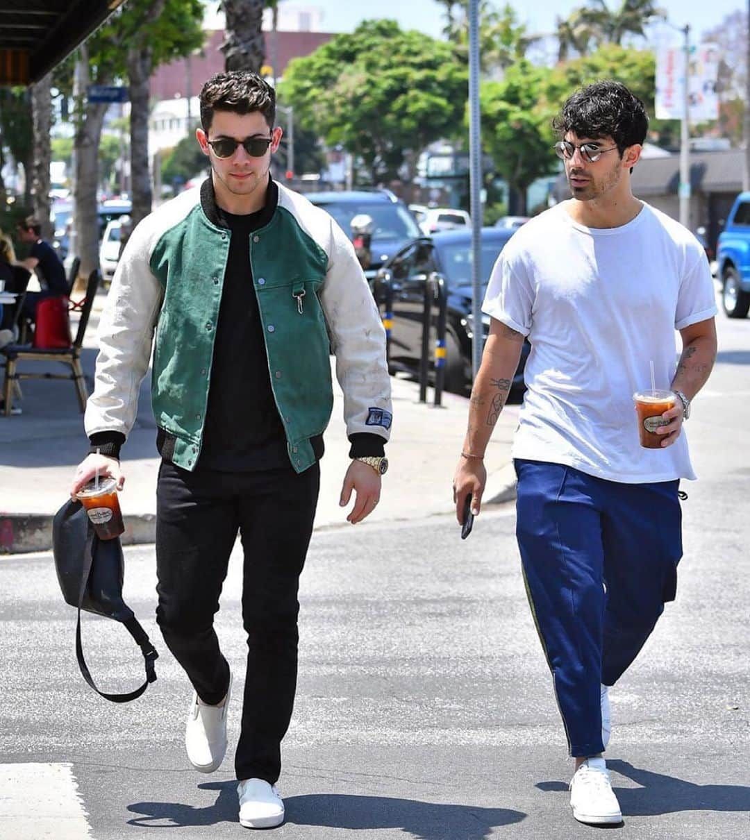 バーニーズ・ニューヨークさんのインスタグラム写真 - (バーニーズ・ニューヨークInstagram)「#iSpyBNY: @nickjonas spotted with brother @joejonas in the @reesecooper distressed varsity jacket. Shop the @barneysny exclusive by tapping the photo.  Credits to the respective photographer.」5月18日 7時19分 - barneysman