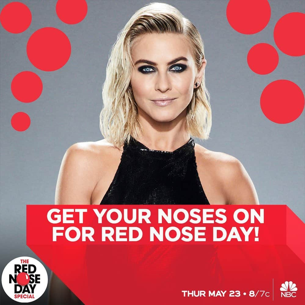 ジュリアン・ハフさんのインスタグラム写真 - (ジュリアン・ハフInstagram)「#NosesOn to help end child poverty with @RedNoseDayUSA! Grab yours and find out how to get involved at rednoseday.org. 🔴 #AGTonMAY28」5月18日 9時48分 - juleshough