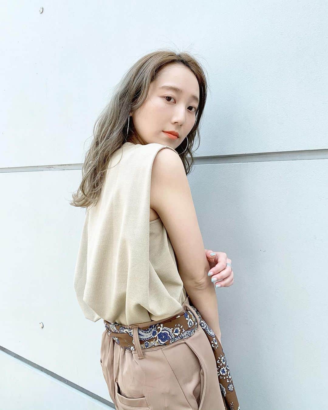 のインスタグラム：「. . このタンクの シルエットめっちゃ素敵。 私みたいに 肩幅広い女子にはおすすめ！🥋🤾🏻‍♀️🧘🏼‍♀️」