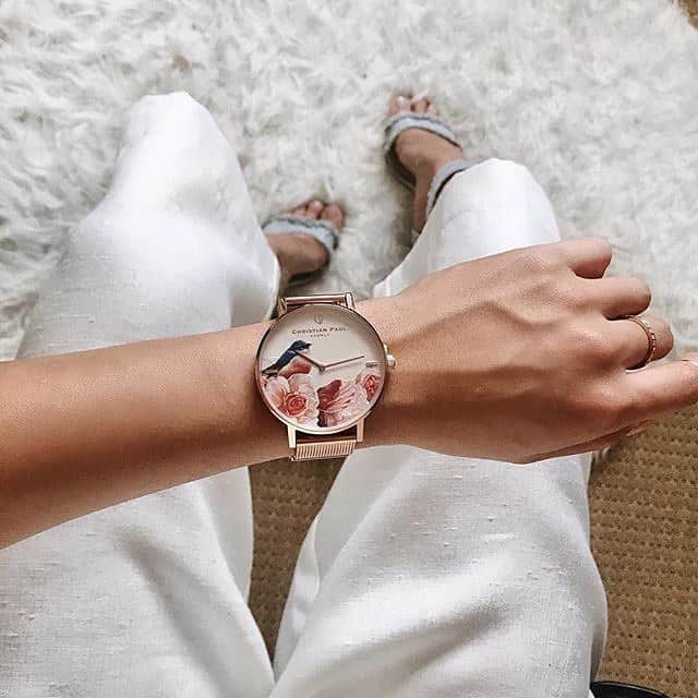 Christian Paulさんのインスタグラム写真 - (Christian PaulInstagram)「Dress your GF timepiece with our mesh rose gold for a little more class. 😍 Available for both 35mm and 43mm timepieces. #christianpaul #mesh #accessories」5月18日 10時39分 - christianpaulwatches
