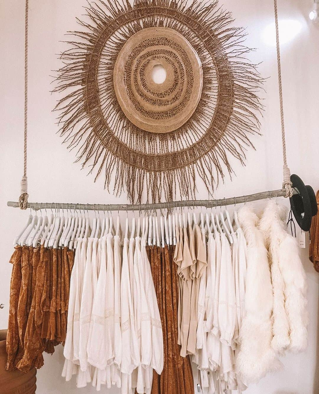 SPELLさんのインスタグラム写真 - (SPELLInstagram)「Stop into our boutique on your way to the voting booth!! 🌾 Zimmi Forest of @weaving_nature crafted this beautiful tribal inspired wall hanging just for Lioness! ✨ {Open 10-5 daily}」5月18日 10時46分 - spell