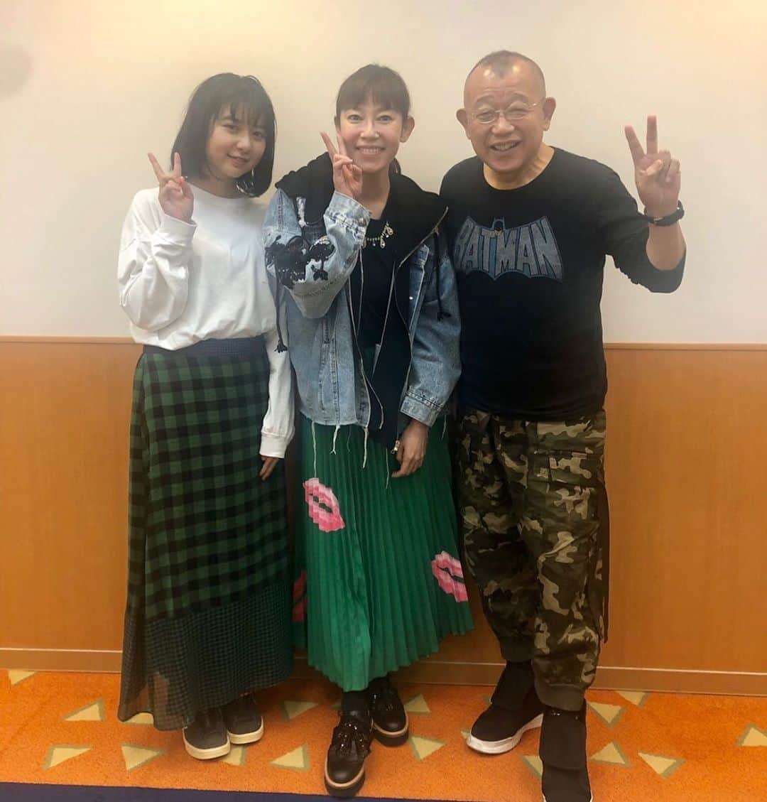 須藤理彩さんのインスタグラム写真 - (須藤理彩Instagram)「昨日オンエアーだった、寺島しのぶさんがゲストの『A-スタジオ』。実はこのインタビュー、平成最後の記念の日でした。‼️鶴瓶さんと上白石萌歌ちゃんと過ごした思い出深い、貴重な1日でした〜〜❤️」5月18日 11時33分 - ichico_smile