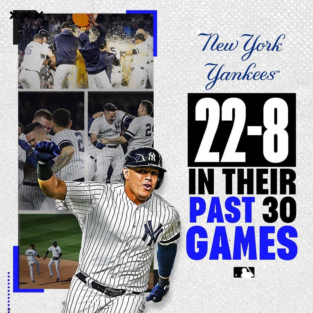 MLBさんのインスタグラム写真 - (MLBInstagram)「The Cinderella season continues for the first-place @yankees. #TipOfTheCap」5月18日 12時44分 - mlb