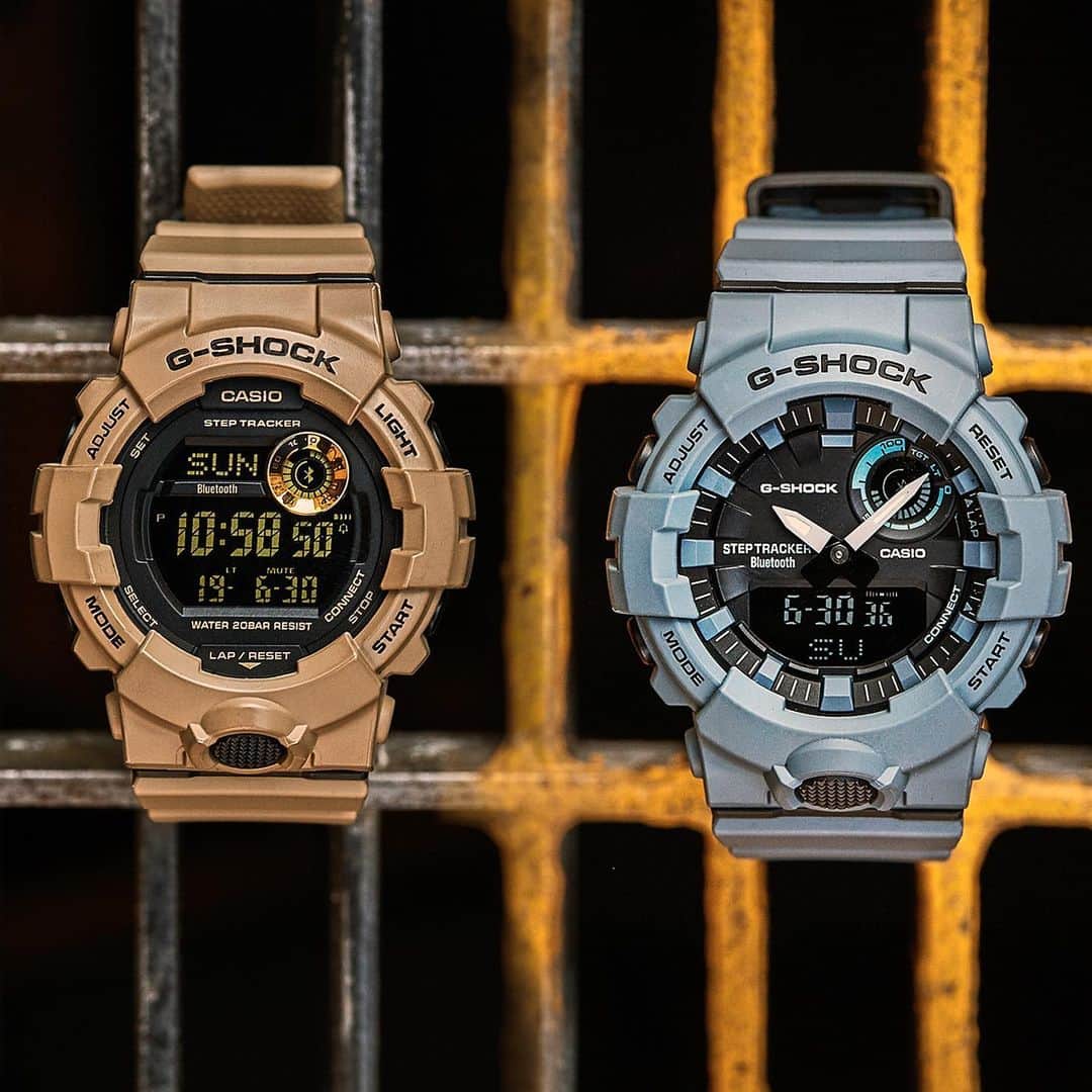 G-SHOCKさんのインスタグラム写真 - (G-SHOCKInstagram)「Perfect pairing. Track your calories, steps, and more with the Utility colors on the latest steptrackers. (🔎: #GBA800UC) #gshockstagram」5月19日 0時35分 - gshock_us