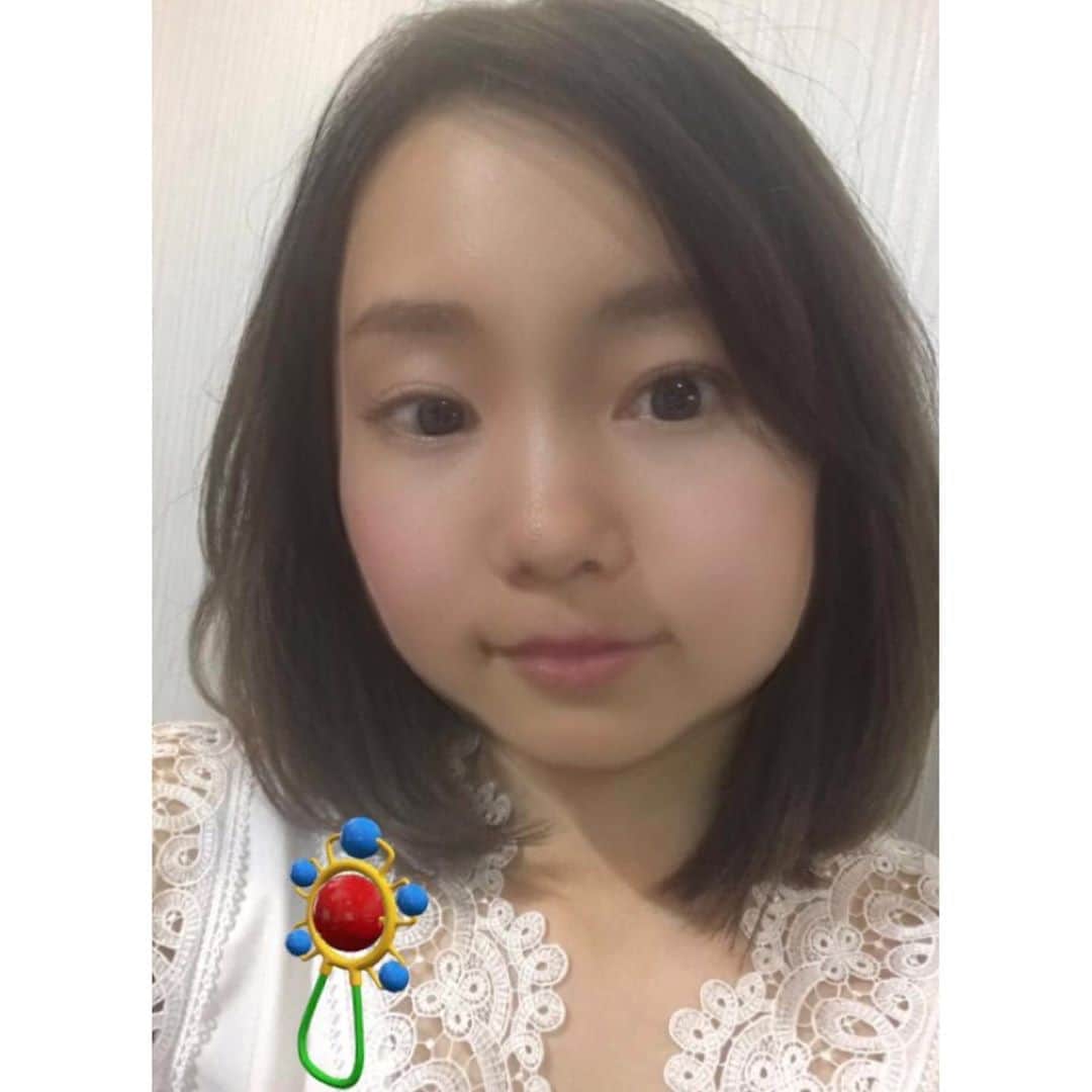 元井美貴さんのインスタグラム写真 - (元井美貴Instagram)「#snapchat #子供フィルター 流行りに乗ってみたくて…🙈そして少し髪を切りました✂️やっぱり肩くらいの長さが落ち着く〜」5月18日 23時03分 - mikimotoi