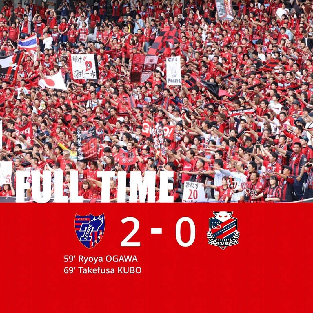 コンサドーレ札幌さんのインスタグラム写真 - (コンサドーレ札幌Instagram)「. . FULL TIME . #consadole #コンサドーレ #Jリーグ　#JLEAGUE #football #soccer #supporter #サポーター #soccerphotography #soccertime #北海道　#HOKKAIDO #札幌　#SAPPORO #札幌ドーム　#sapporodome #stadium #spogram」5月18日 15時59分 - hokkaido_consadole_sapporo