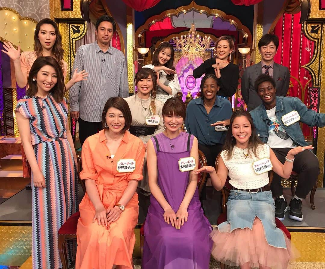 日本テレビ「今夜くらべてみました」さんのインスタグラム写真 - (日本テレビ「今夜くらべてみました」Instagram)「🏀⛷寝付けないアスリートが大集合‼️🏐🥋 22日（水）の『今夜くらべてみました』は ⭐️⭐️よる7時から豪華3時間SP⭐️⭐️ .  #今夜くらべてみました #今くら .  #木村沙織 #髙梨沙羅 #狩野舞子 #植草歩 .  #馬瓜エブリン #馬瓜ステファニー .  #木嶋真優 #ファーストサマーウイカ .  #徳井義実 #後藤輝基 #SHELLY #指原莉乃 .  #フォロワーカモーンヌ .  #フォロワー祝1万人突破」5月18日 16時25分 - ntv_konkura