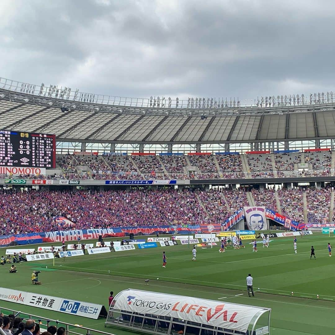 渡部建さんのインスタグラム写真 - (渡部建Instagram)「ブランチ終わりに後半だけ！ FC東京、コンサドーレ札幌に勝利！ 久保選手の得点みれました！  #石川直宏  #首位東京  #fctokyo #tokyo #久保建英」5月18日 16時22分 - watabeken