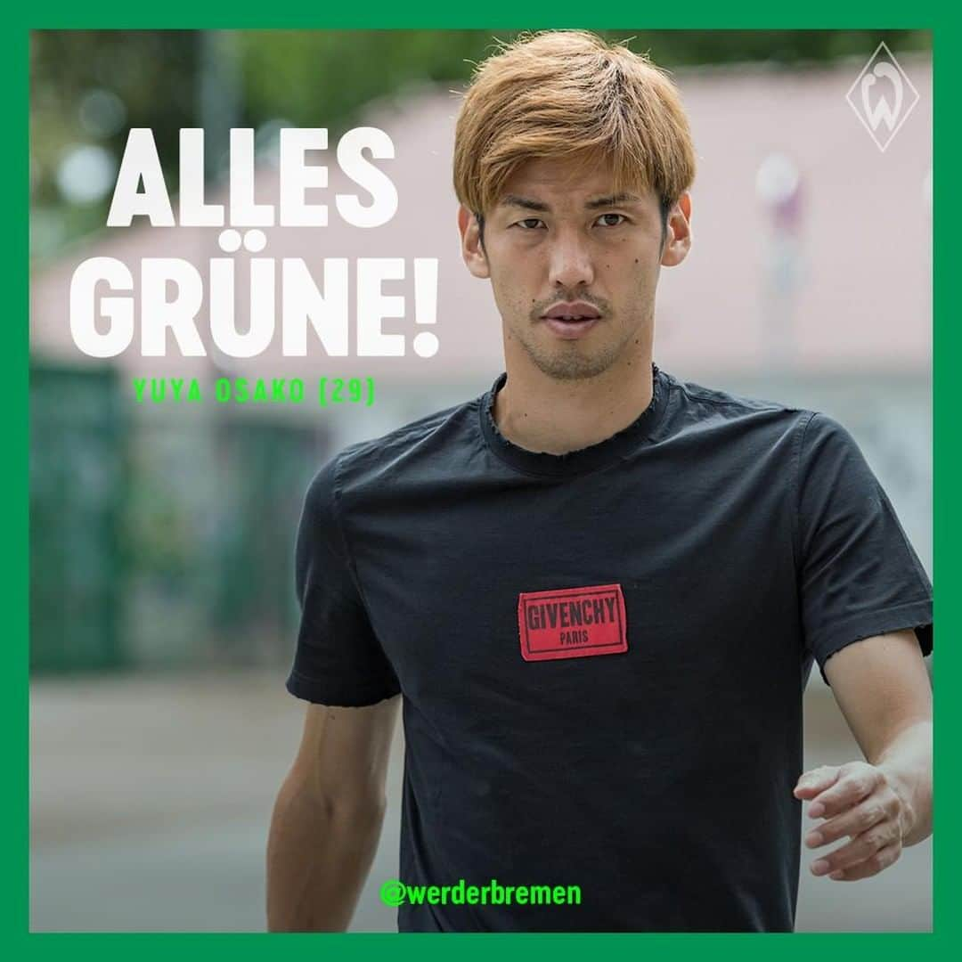 ヴェルダー・ブレーメンさんのインスタグラム写真 - (ヴェルダー・ブレーメンInstagram)「Happy Birthday Yuya-San.🎈 🎁 🍀 _______ #werder #bremen #svw #Osako #Geburtstag #Bundesliga #nordphoto」5月18日 17時03分 - werderbremen