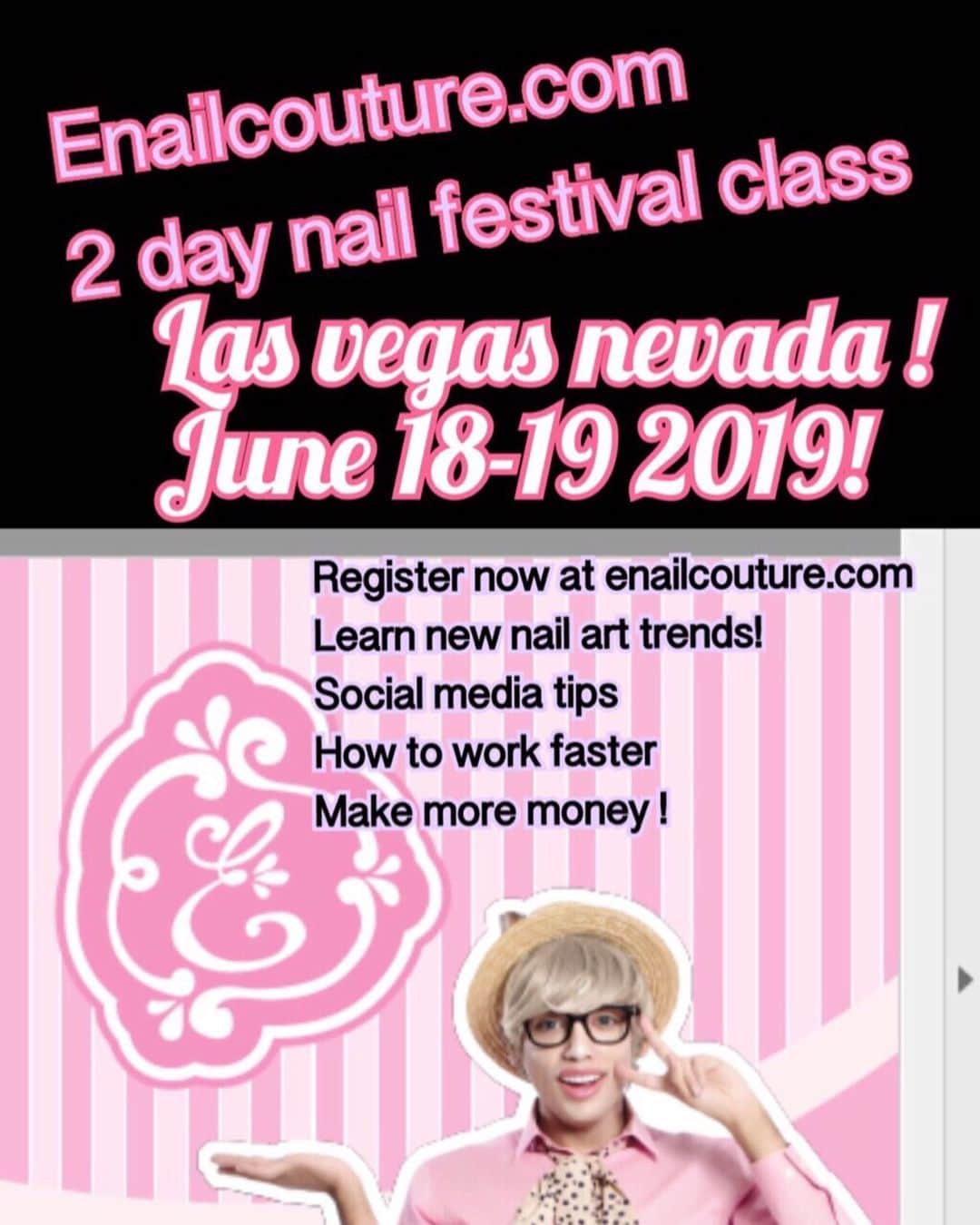 Max Estradaさんのインスタグラム写真 - (Max EstradaInstagram)「Enailcouture.com is coming to Las Vegas ! Register now for our two day class !  #ネイル #nailpolish #nailswag #nailaddict #nailfashion #nailartheaven #nails2inspire #nailsofinstagram #instanails #naillife #nailporn #gelnails #gelpolish #stilettonails #nailaddict #nail #💅🏻 #nailtech#nailsonfleek #nailartwow #네일아트 #nails #nailart #notd #makeup #젤네일  #glamnails #nailcolor  #nailsalon #nailsdid #nailsoftheday Enailcouture.com happy gel is like acrylic and gel had a baby ! Perfect no mess application, candy smell and no airborne dust ! Enailcouture.com」5月18日 18時00分 - kingofnail