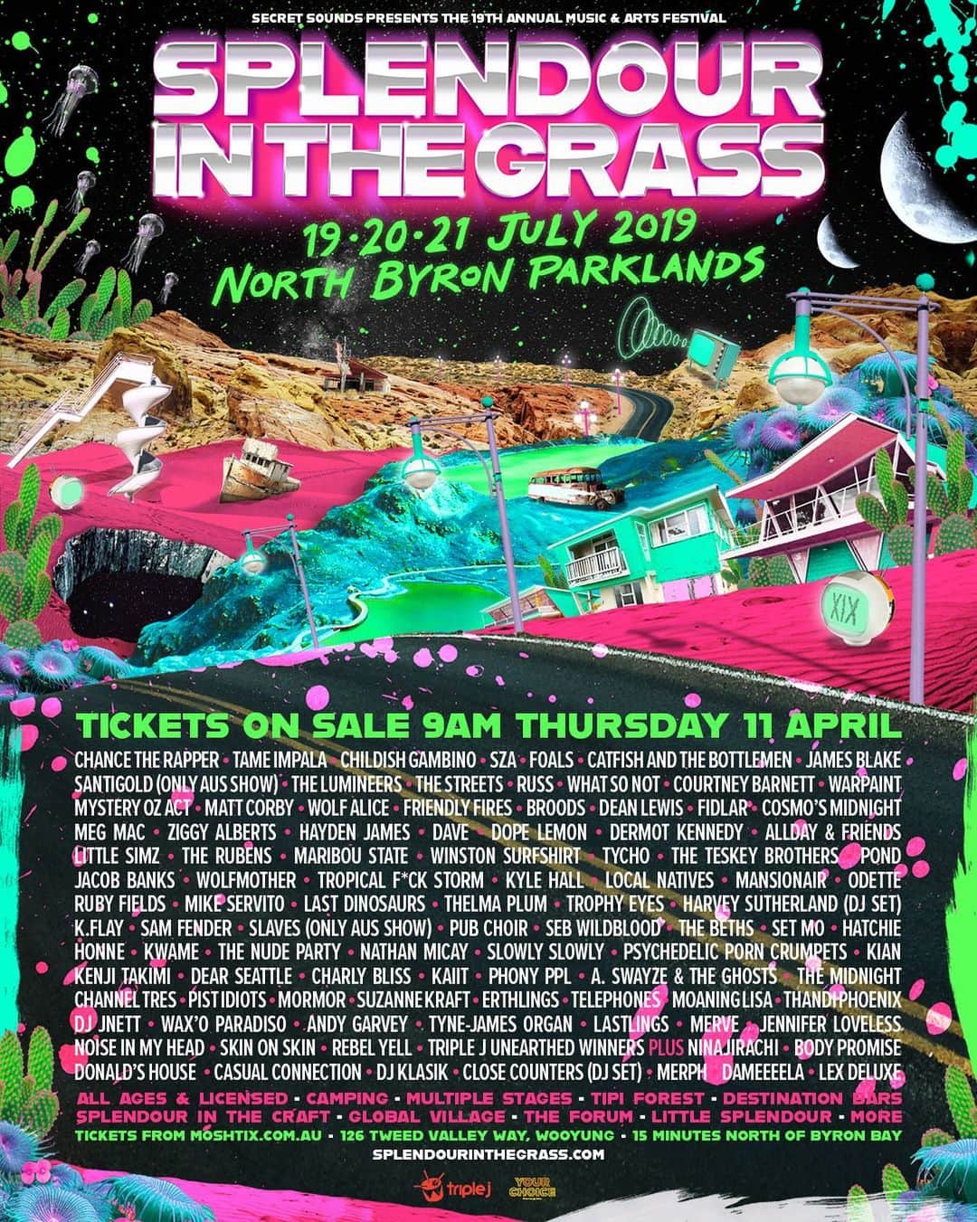 コートニー・バーネットのインスタグラム：「July 19-21 🌈🌈 @splendourinthegrass」