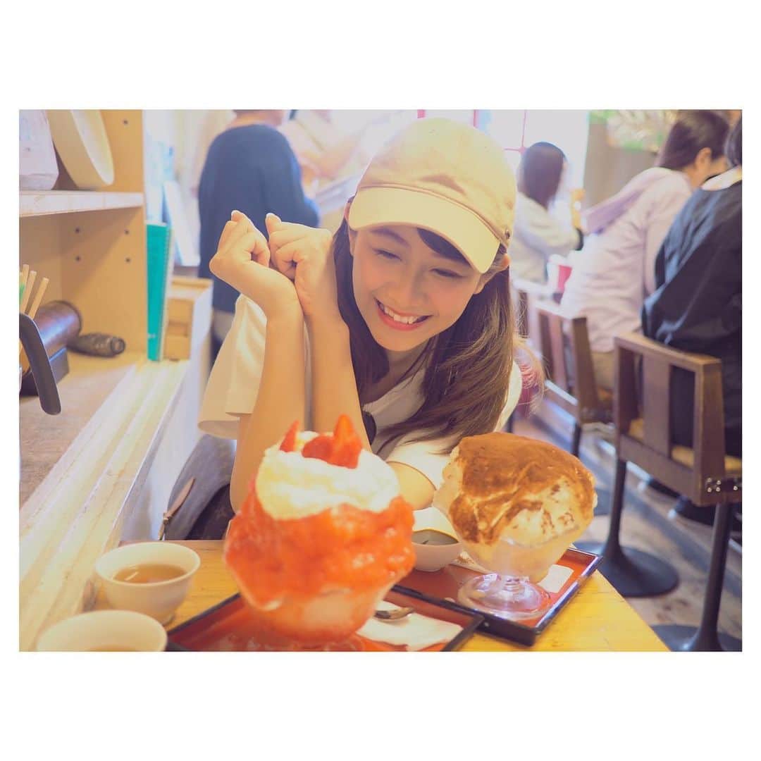 松尾薫さんのインスタグラム写真 - (松尾薫Instagram)「先日の事、、、 今年初かき氷食べてきたよ〜🤭♥️ #令和初 笑」5月18日 19時24分 - kaoru_matsuo78