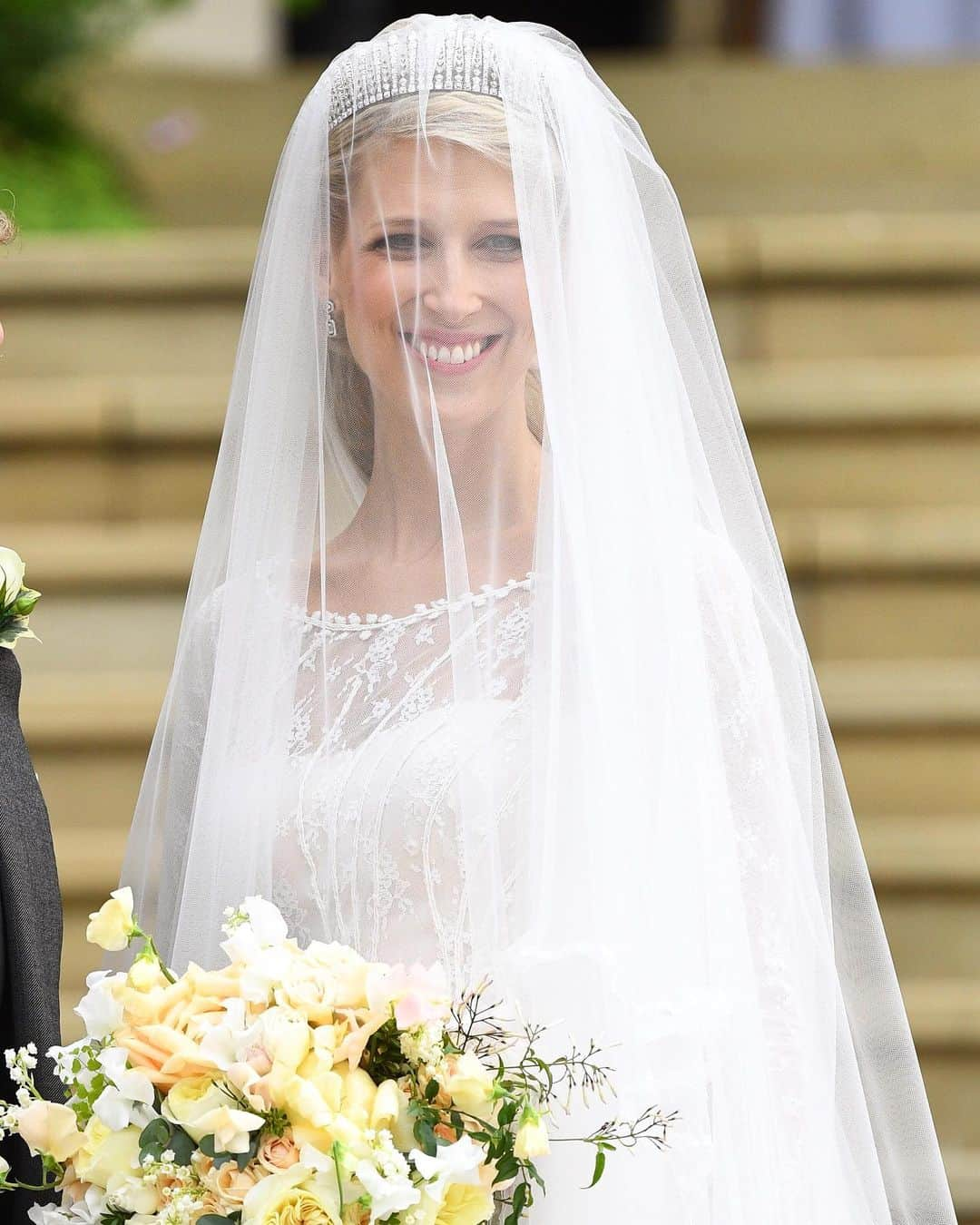 British Vogueさんのインスタグラム写真 - (British VogueInstagram)「At today’s #RoyalWedding in Windsor Castle’s St George’s Chapel, #LadyGabriellaWindsor married Thomas Kingston wearing a custom @LuisaBeccaria_Official wedding dress. The wedding marks the royal family’s third royal nuptials in a year – the Duke and #DuchessOfSussex wed at the same place of worship this weekend last year, and #PrincessEugenie married Jack Brooksbank there in October. Click the link in bio for all of the details on the royal wedding dress.」5月18日 20時58分 - britishvogue