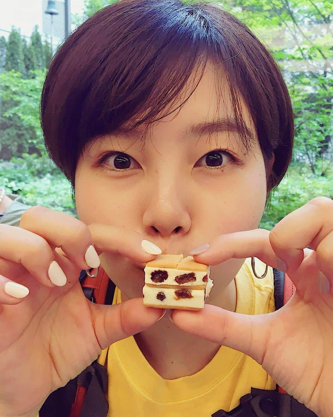 林有紀奈のインスタグラム：「北海道に癒されました☺️❗️🌿🍦🥩🍃🍃🍃🍃✨✨✨ これを機にNHK朝ドラ 「なつぞら」観るぞーーーっ❗️😋✌🏻 #北海道」