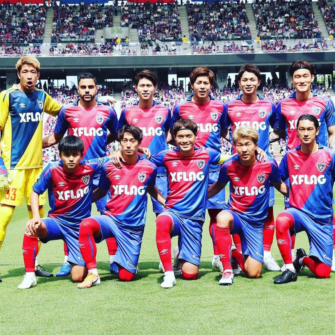 林彰洋のインスタグラム：「Nice pic😁 Against #consadole #シャーシャーシャー👊 #fctokyo」