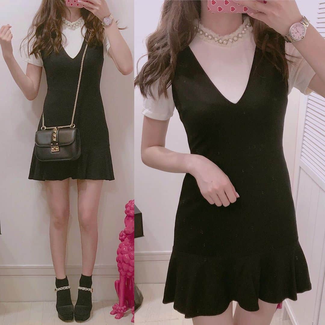 のインスタグラム：「＊﻿ coordinate 。♡﻿ ﻿ tops:alice+olivia﻿ onepice: alice+olivia﻿ shoes:miumiu﻿ bag:Valentino﻿ ﻿  #coordinate #code #outfit #ootd #wear #fashion #onepiece #miumiu #valentino #maisonvalentino #valentinobag #aliceandolivia #コーディネート #コーデ #コーデ記録 #ファッション #おまみ服 #ワンピース #アリスアンドオリビア #ヴァレンティノ #ミュウミュウ #ファッションコーデ #ワンピースコーデ #옷스타일 #스타일 #코디 #ヴァレンティノバッグ #tシャツコーデ #ワンピ #onepi」