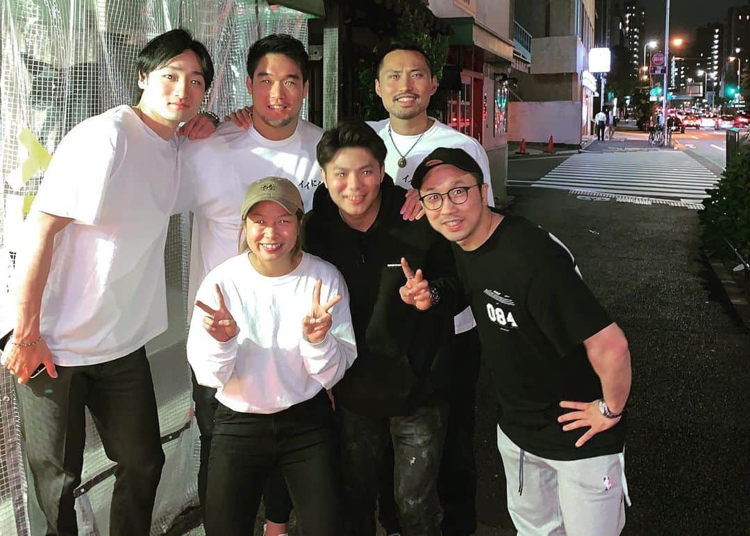 田中大貴のインスタグラム：「先日の食事会。 自分以外かなり戦闘力高め。 ヒロミヤさんのお肉最高でした。 次の予約は2021年みたいです。 🥊🤼‍♂️🥋🏊🏻‍♂️🏀」