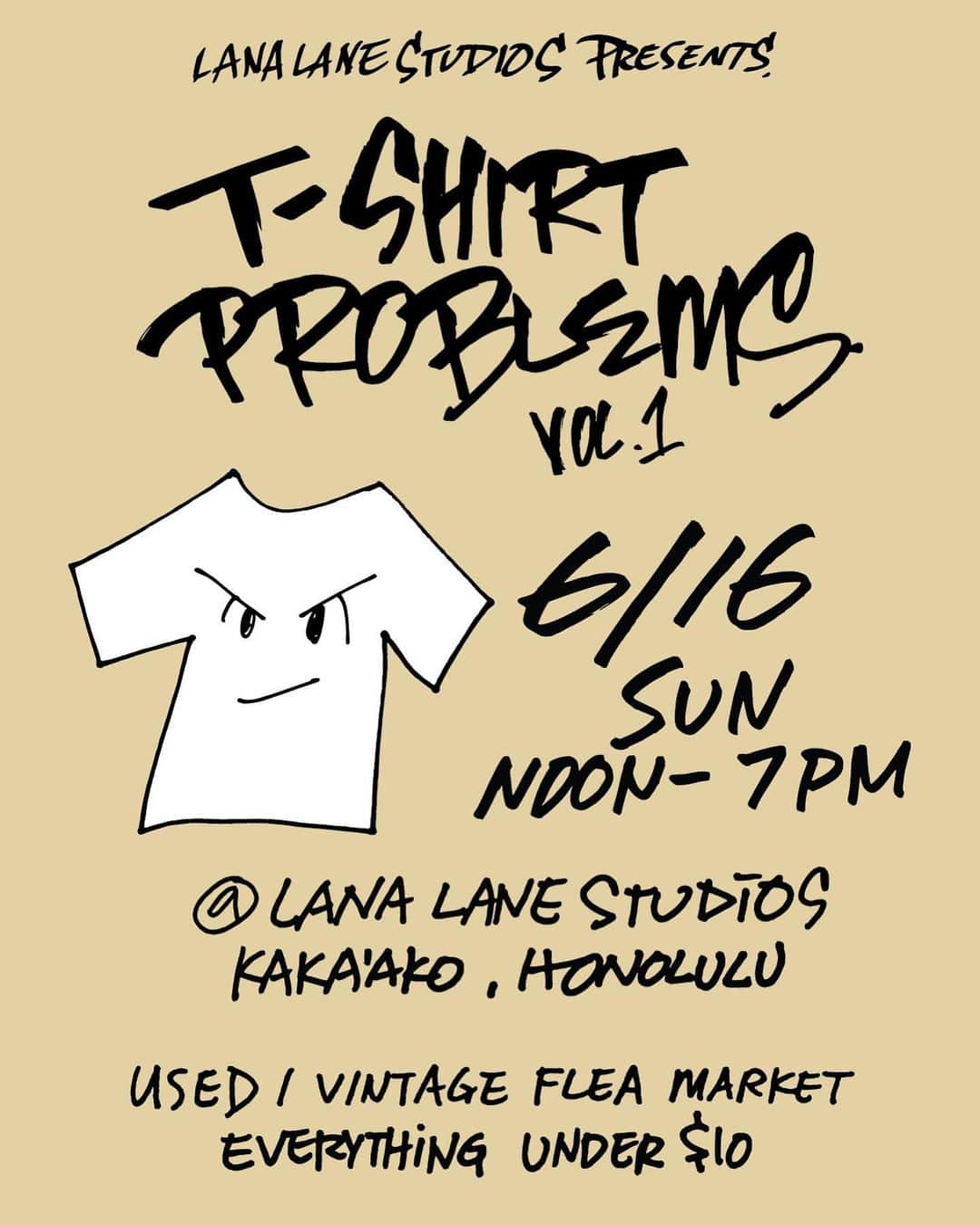 Shing02さんのインスタグラム写真 - (Shing02Instagram)「Got T-shirt problems in your closet? In a month on June 16th Sun noon-7pm we're holding our 1st USED T-shirt flea market at @lanalanestudios !! It's a community event with music and fun, come thru & if you wanna sell DM me 🤙🏼 (This is a USED T-shirt ONLY event, sell everything under $10 and just kick back 10% of proceeds.) 🤙🏼」5月19日 8時33分 - shing02gram