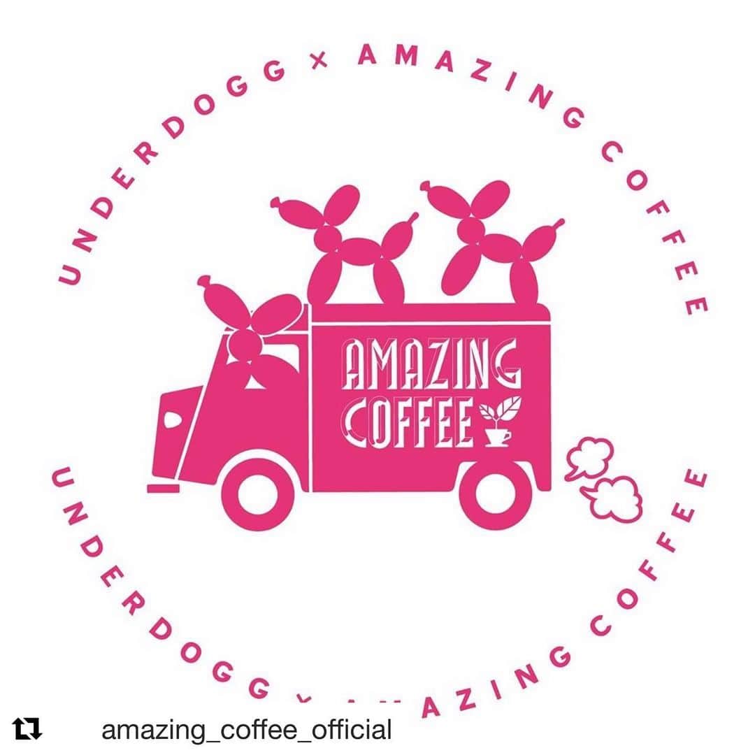 のインスタグラム：「. @amazing_coffee_official ・・・ 🐩UNDERDOGG×AMAZING  COFFEE🚙 . EXILE SHOKICHI LIVE TOUR 2019 " UNDERDOGG "の開催を記念して… . 昨年に続き、第2弾となるコラボ企画が5月25日よりSTART🌱 . coming soon…✡️ . #UNDERDOGG #AMAZINGCOFFEE #AMeCO #アメコ #coffee #LDHkitchen @exxxile_shokichi」