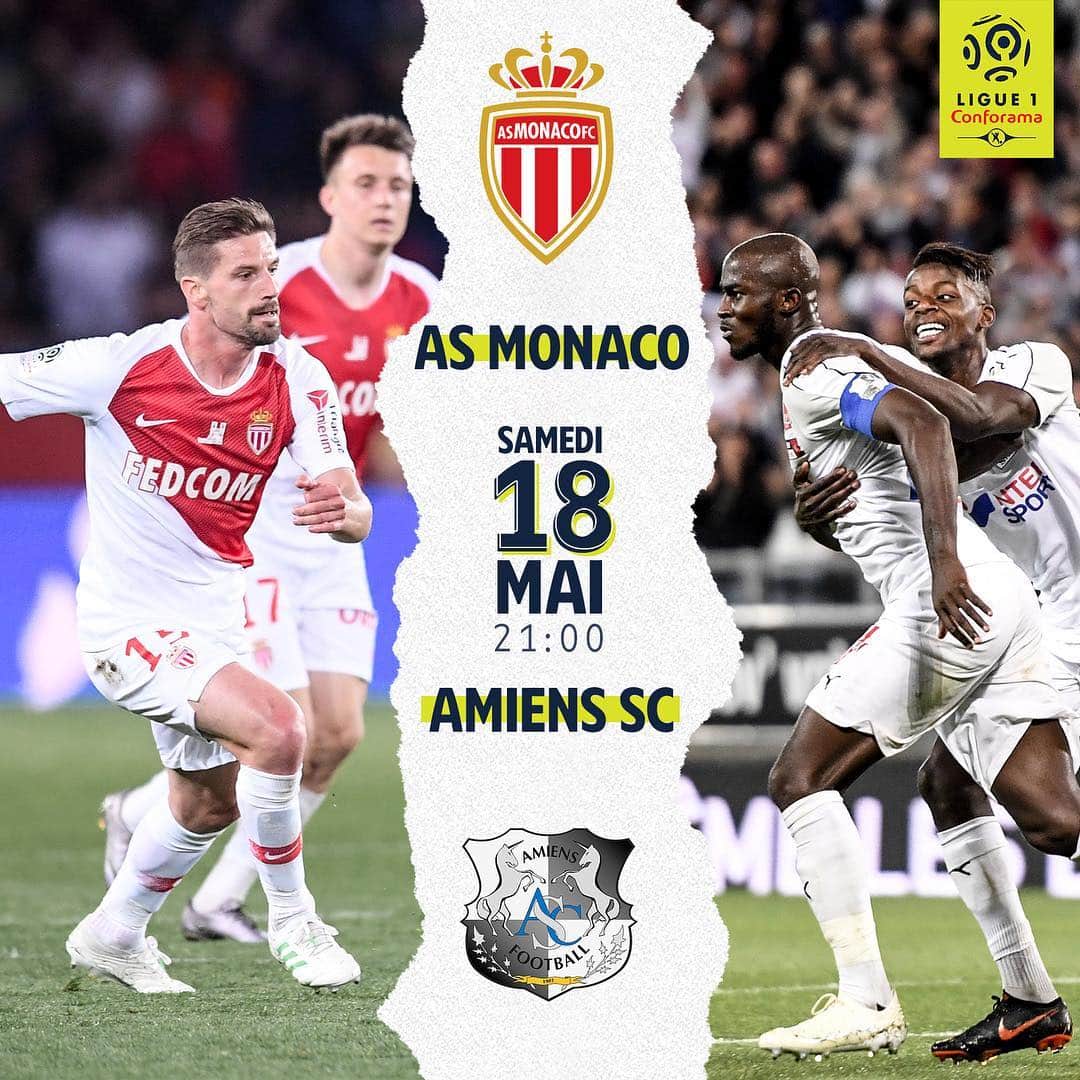 リーグ・アンさんのインスタグラム写真 - (リーグ・アンInstagram)「🔴⚪️ Un duel décisif pour le maintien ⚪️⚫ . @asmonaco 🆚 @amiensscfootball . #Ligue1Conforama #Monaco #Amiens #ASM #ASC」5月19日 0時46分 - ligue1ubereats