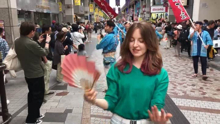 のインスタグラム：「青葉まつりに少し参加した😂 音つけるのはおすすめ！ #仙台 #青葉まつり#旅行 #楽しい #まつり #japan #dance #aobafestival #sendai」