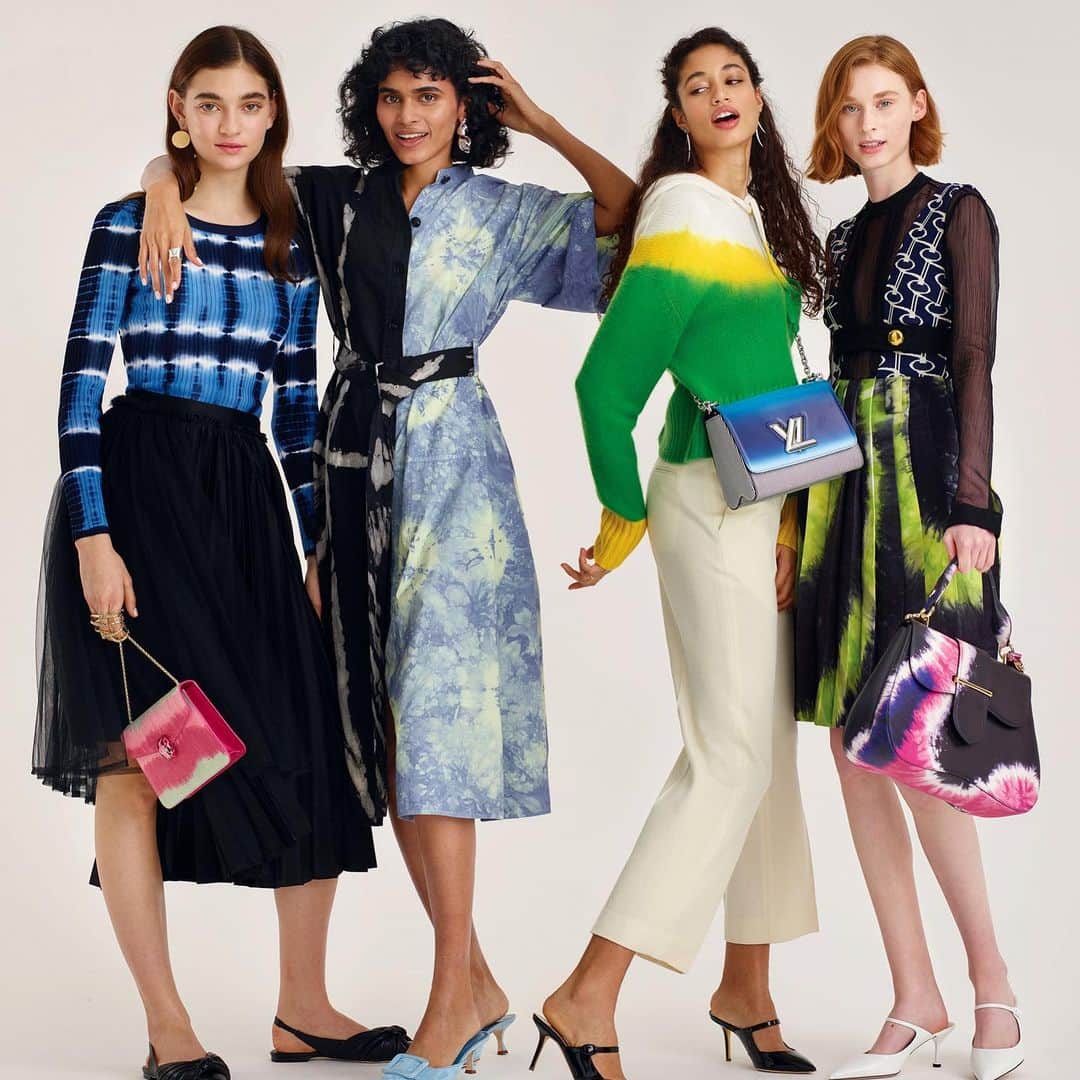 British Vogueさんのインスタグラム写真 - (British VogueInstagram)「From @Prada to @ProenzaSchouler's #SS19 runways, a revival of tie-dye prints appeared in abundance. This summer's most visible motif might feel nostalgic, but #BritishVogue shows how to make it entirely modern. See 6 simple but effective ways to wear the tie-dye trend via the link in bio.  Photographed by @GretaIlieva and styled by @ItsDWallace, with hair by @YumiNakadaDingle, make-up by @LucyBurt1 and nails by @LaurenMichellePires in the March 2019 issue of British Vogue.」5月19日 0時59分 - britishvogue