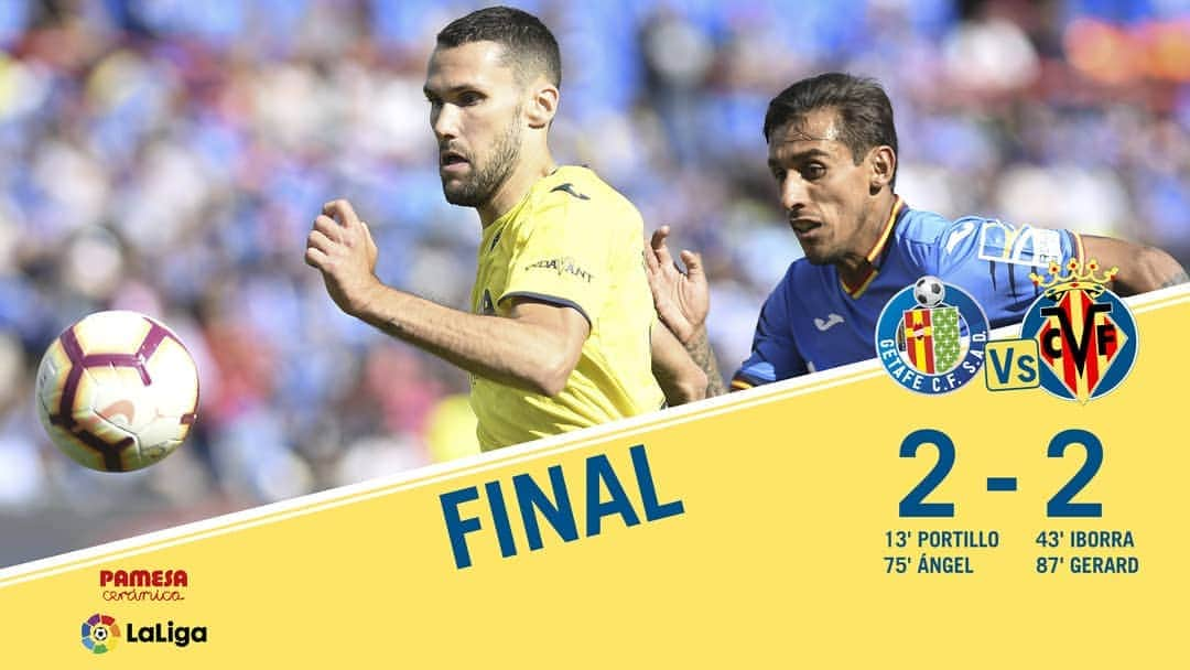 ビジャレアルCFさんのインスタグラム写真 - (ビジャレアルCFInstagram)「#GetafeVillarreal | 2-2 🚨 FINAL | Empate en el Coliseum Alfonso Pérez. El #Villarreal despide @laliga con un buen punto en un competido partido. Los goles amarillos los anotaron @v8iborra y @gerard_moreno. . #GetafeVillarreal | 2-2 🚨 FULL-TIME | A draw at the Coliseum Alfonso Pérez. #Villarreal end their @laliga season with a decent point in a hard-fought game. The Yellows’ goals were scored by @v8iborra and @gerard_moreno.」5月19日 1時18分 - villarrealcf