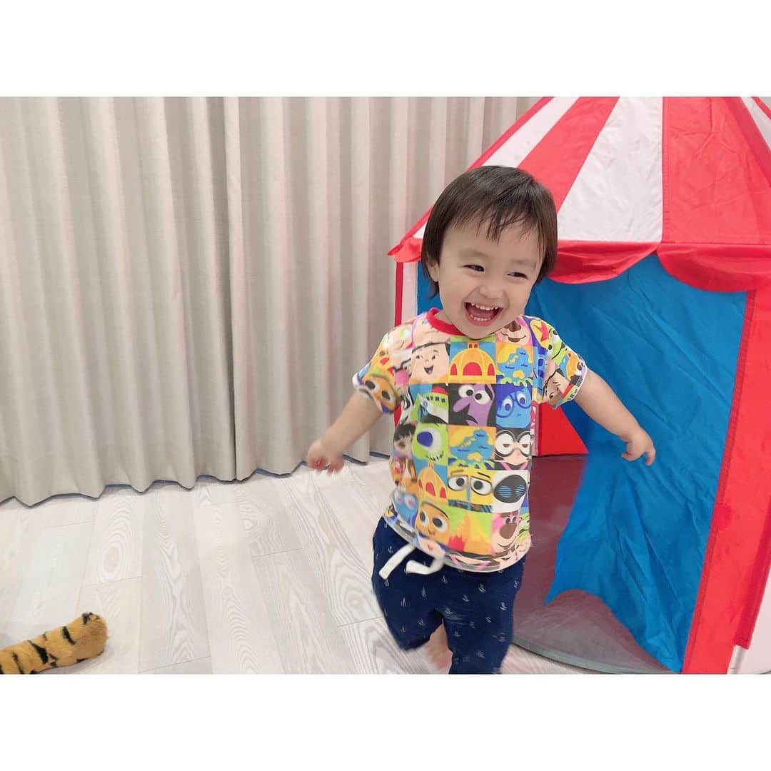 川崎希さんのインスタグラム写真 - (川崎希Instagram)「New Playroom🎪🌟🌟🌟 #baby #playroom #IKEAで色々買ったよ〜」5月19日 1時24分 - kawasakinozomi