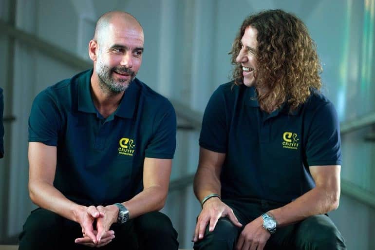 カルレス・プジョルのインスタグラム：「Enhorabona Pep, gran temporada, un títol més, i ja van 27.  Congratulations Pep, wonderful season. 27 🏆 achieved」