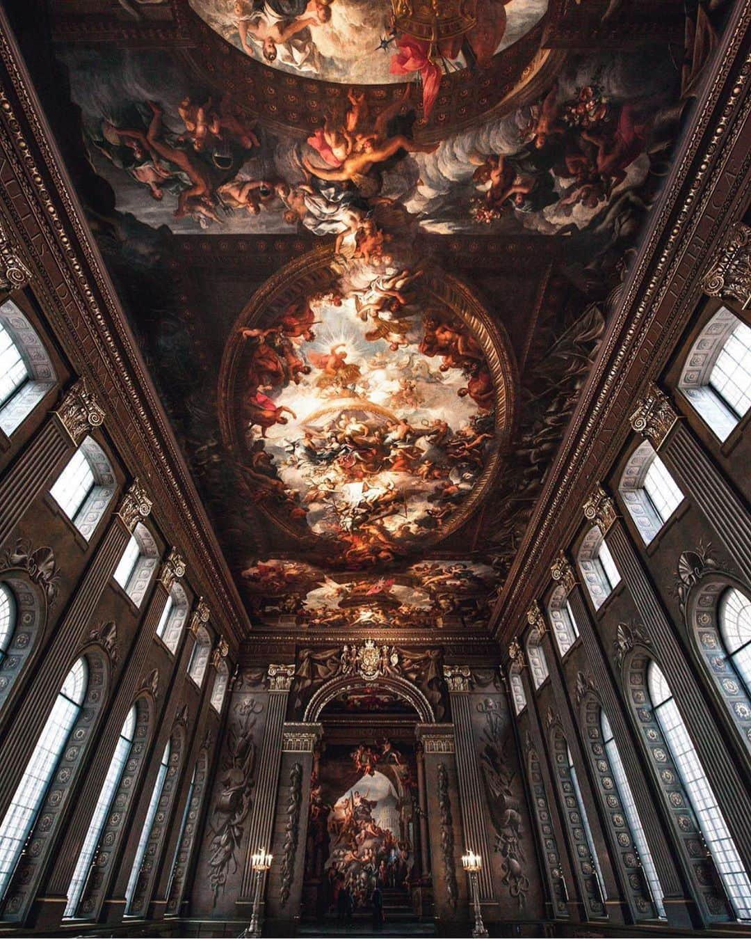 @LONDON | TAG #THISISLONDONさんのインスタグラム写真 - (@LONDON | TAG #THISISLONDONInstagram)「The stunning centre piece of the #OldRoyalNavalCollege - the #PaintedHall - 4,000 Square Feet of baroque art captured here by @lenscape_artist - a must see when you come to #LONDON. 🇬🇧❤️🇬🇧 // #thisislondon #londonart #greenwich」5月19日 2時58分 - london