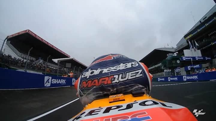 レプソル・ホンダのインスタグラム：「From the floor to pole at the #FrenchGP 🏅  @marcmarquez93 certainly had an eventful day 😅 @MotoGP」