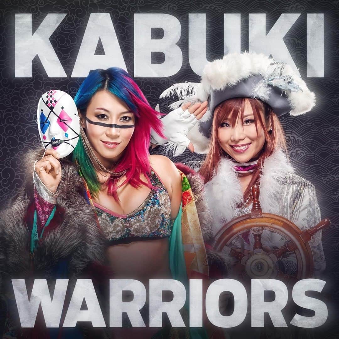 WWEさんのインスタグラム写真 - (WWEInstagram)「Meet the newest power team in the Women's Tag Team Division, The #KabukiWarriors! @wwe_asuka @kairisane_wwe」5月19日 10時00分 - wwe