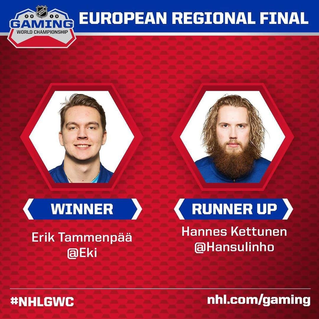 NHLさんのインスタグラム写真 - (NHLInstagram)「Congratulations to Eki on winning the #NHLGWC European Regional Final!  He and Hansulinho are heading to Vegas for the Final on June 18.」5月19日 5時05分 - nhl