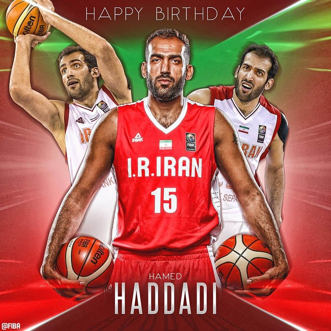 FIBAさんのインスタグラム写真 - (FIBAInstagram)「🇮🇷 Join us in wishing a very Happy 34th Birthday to @HamedHaddadi 🎉」5月19日 19時10分 - fiba