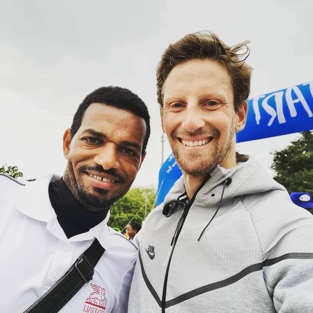 ロマン・グロージャンさんのインスタグラム写真 - (ロマン・グロージャンInstagram)「Pleasure to have run Walk the Talk this morning for @who with some great champions!!!」5月19日 19時11分 - grosjeanromain