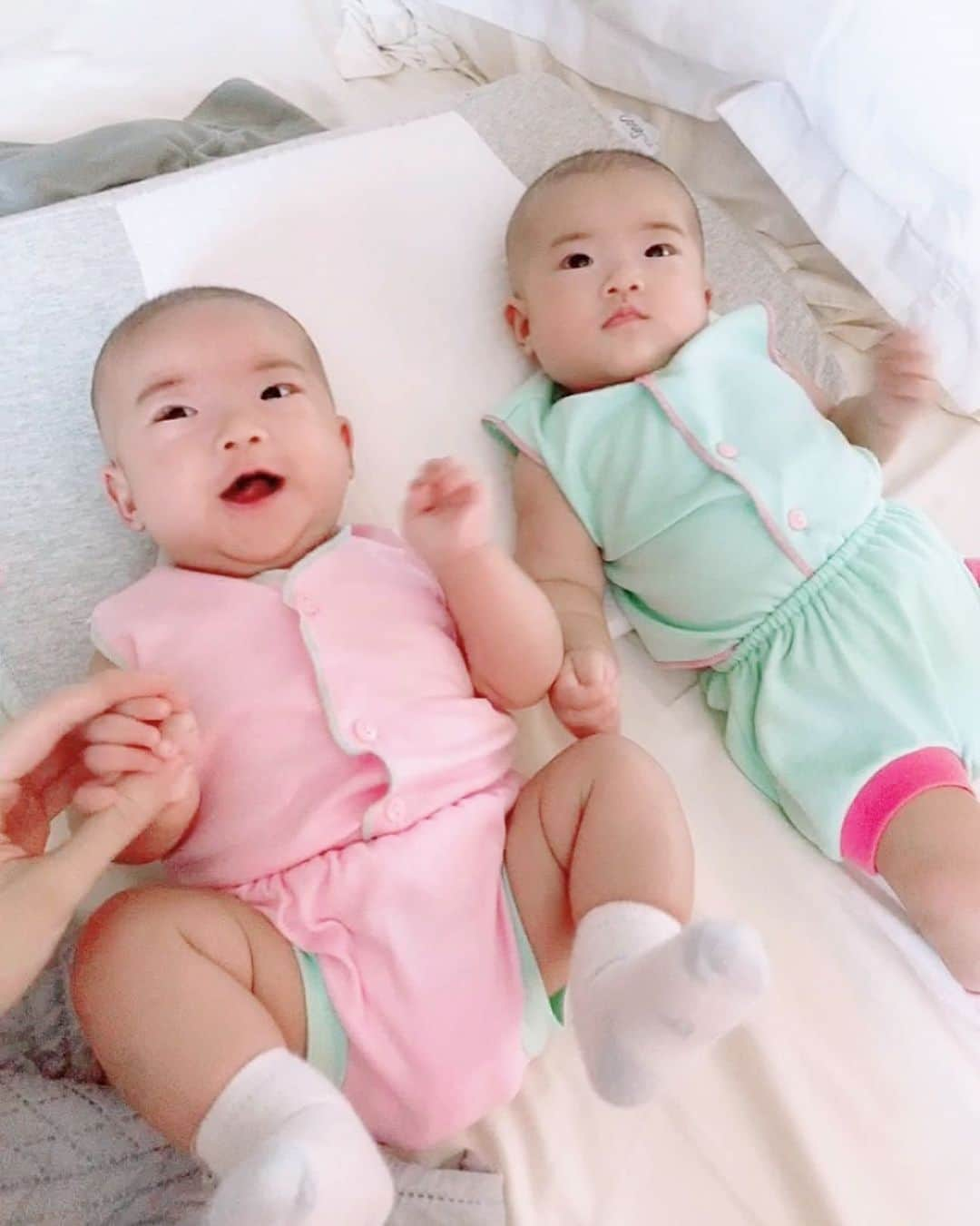 ジェシカ・ヤマダさんのインスタグラム写真 - (ジェシカ・ヤマダInstagram)「Akur2 yaa, Arwen & Arya @jessbebes 😻🙏 Swipe for video 🤣👉 . #jessbebes #13weeksold #twinbabies」5月19日 19時05分 - jessyamada