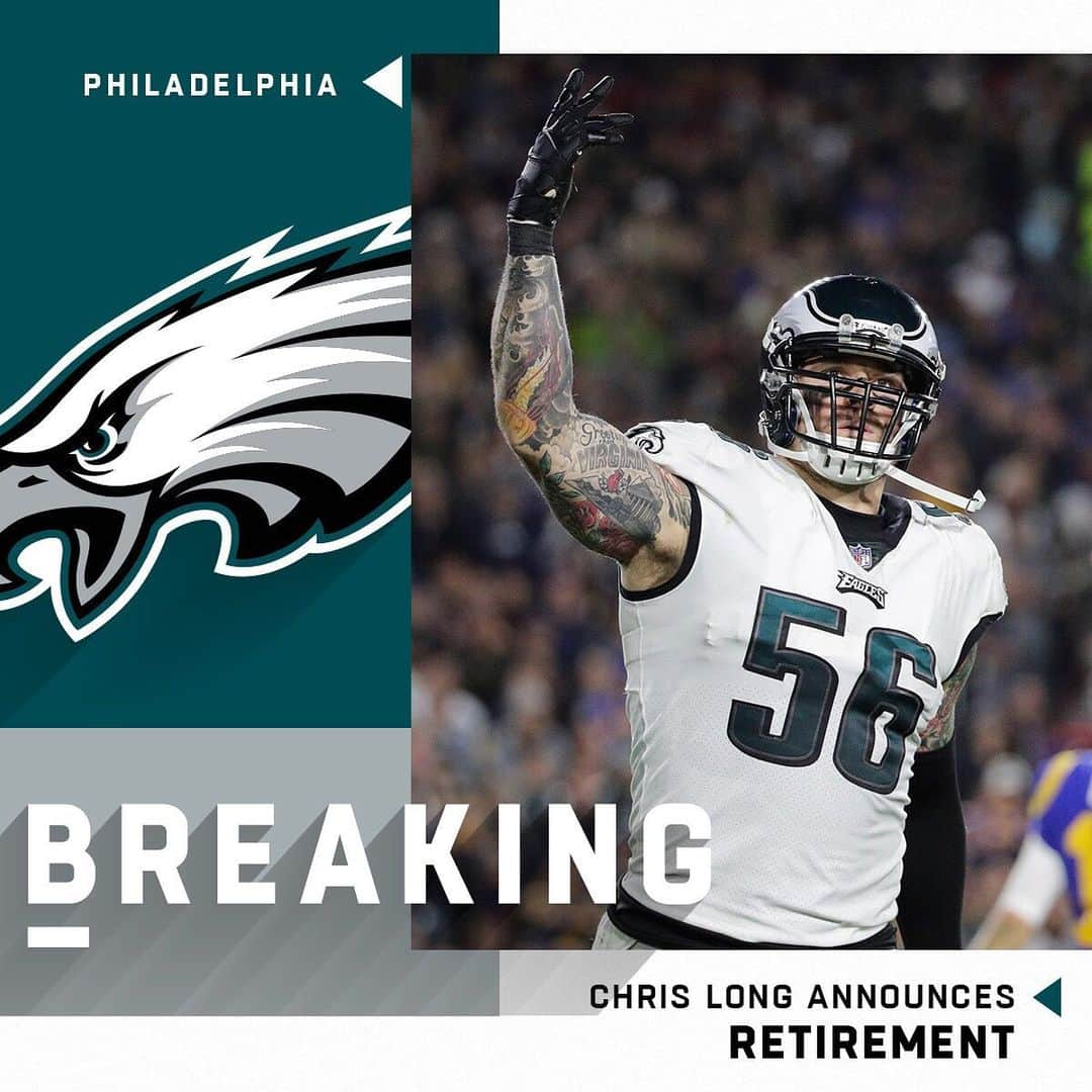 NFLさんのインスタグラム写真 - (NFLInstagram)「Chris Long announces retirement after 11 NFL seasons. 👏 📷: Jae C. Hong/AP」5月19日 10時37分 - nfl