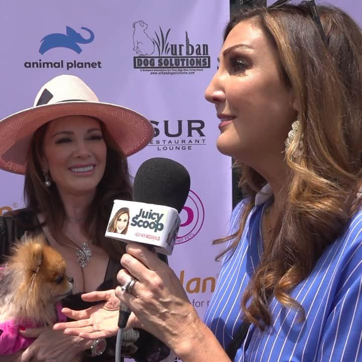 ヘザー・マクドナルドのインスタグラム：「Introducing LVP’s impression of ME at this amazingly cute and important event @vanderpumpdogs World Dog Day 2019.」