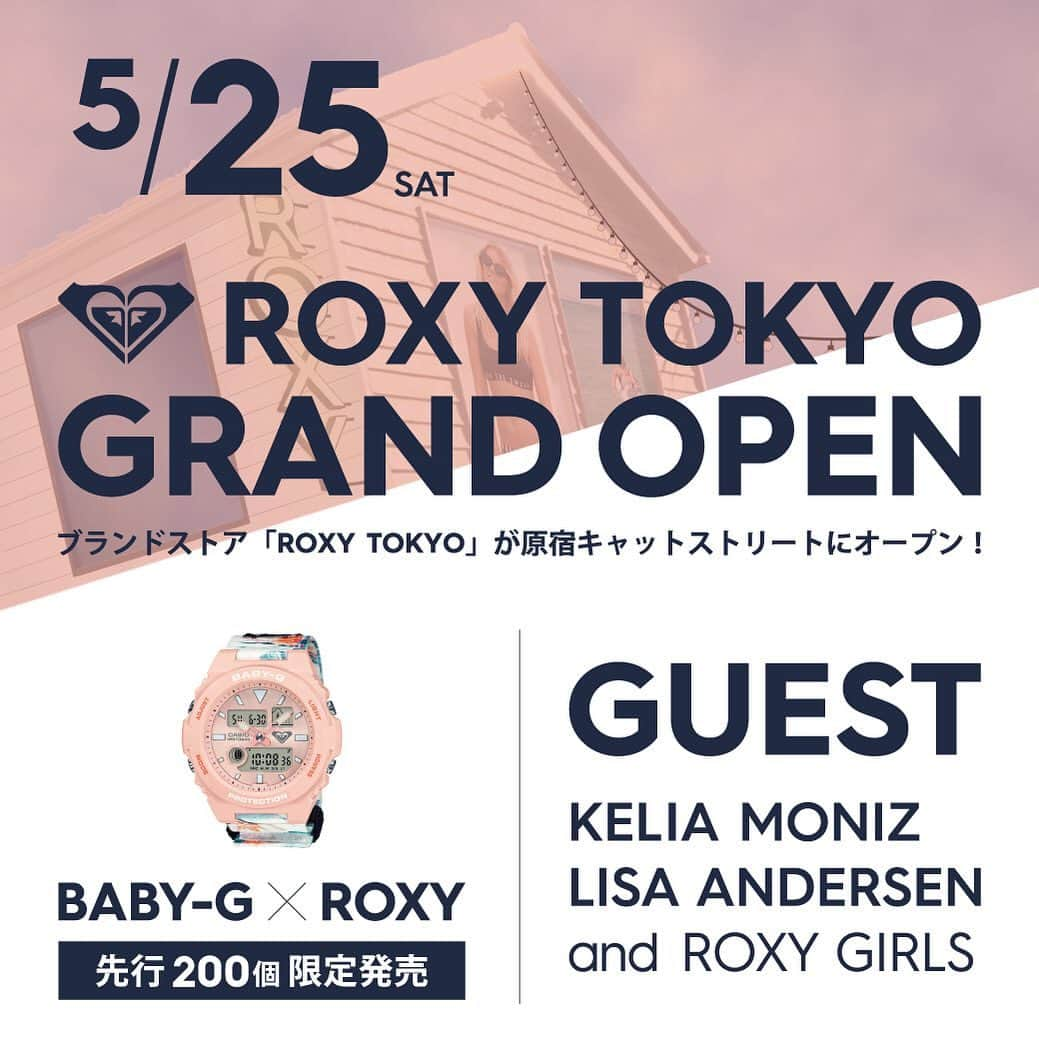 ROXY JAPANさんのインスタグラム写真 - (ROXY JAPANInstagram)「5/25 AM11:00 ROXYのブランドストアが原宿キャットストリートにOPEN！ 〒150-0001 東京都渋谷区神宮前5-11-13  オープンを記念して @keliamoniz @andersenlisa @babykiy @xxmeixx1208  @hitomiii731 @maicorori @lisahalim @rvan2711 @reimikusunoki @ulalagirl が駆けつけてくれます。 11:00頃から @roxyjapan アカウントでLIVE配信もするので是非観てください！ ＊当日は混雑が予想されるので、Guestとの写真撮影はできません」5月19日 11時27分 - roxyjapan