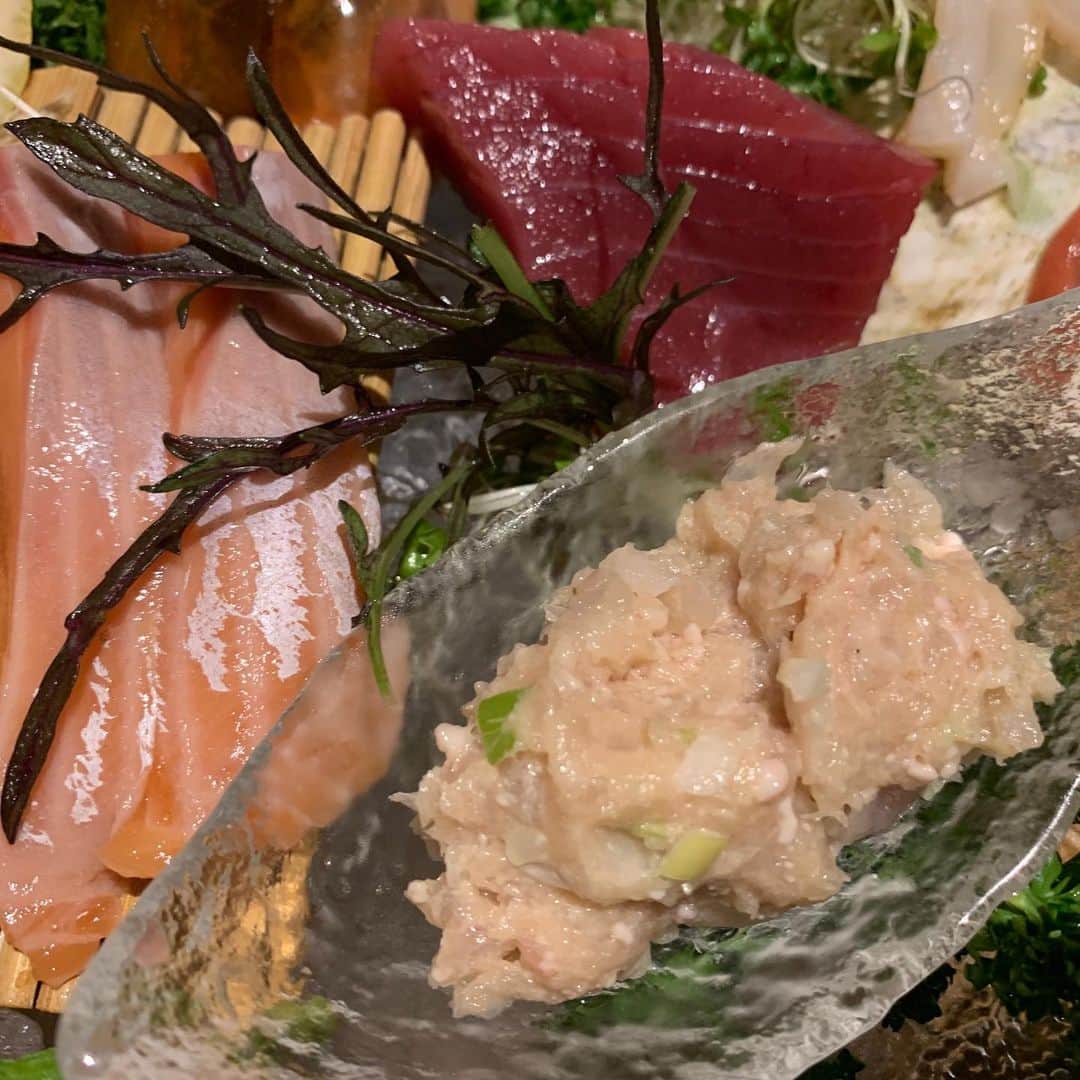 大隅智子さんのインスタグラム写真 - (大隅智子Instagram)「牡蠣、ほや、どんこ、まぐろなど岩手の魚は美味しい。日本酒に合います^_^ #カキ #ホヤ #ドンコ #マグロ #三陸 #岩手」5月19日 13時21分 - tomokotenki