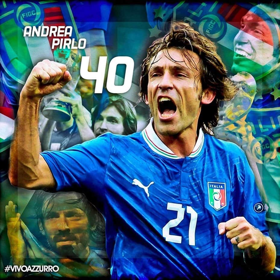 サッカーイタリア代表さんのインスタグラム写真 - (サッカーイタリア代表Instagram)「🎂 Buon compleanno al “#Maestro” Andrea #PIRLO per i suoi 40 anni!!! 🇮🇹 116 presenze in #Nazionale ⚽️ 13 #gol 🏅#Mondiale #Germania2006 🏆 #U21Euro 2000 🗓 #Flero, #19maggio 1979  #Azzurri #EroiAzzurri #VivoAzzurro #Italia #Pirlo40 #40Pirlo」5月19日 16時21分 - azzurri