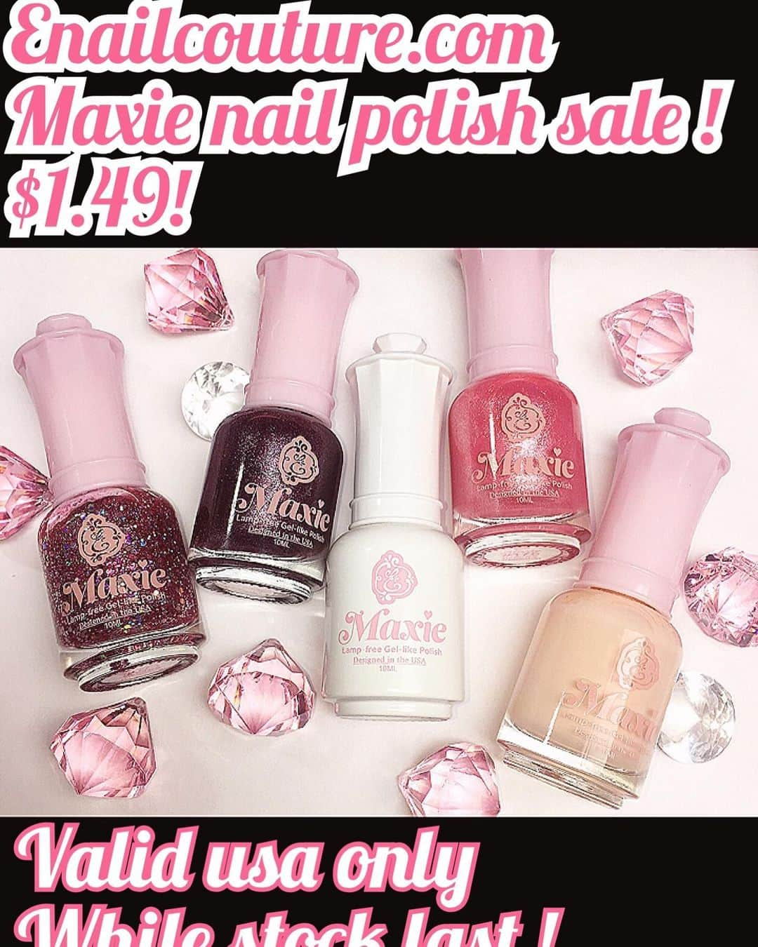 Max Estradaさんのインスタグラム写真 - (Max EstradaInstagram)「Enailcouture.com Maxie nail polish clearance sale #ネイル #nailpolish #nailswag #nailaddict #nailfashion #nailartheaven #nails2inspire #nailsofinstagram #instanails #naillife #nailporn #gelnails #gelpolish #stilettonails #nailaddict #nail #💅🏻 #nailtech#nailsonfleek #nailartwow #네일아트 #nails #nailart #notd #makeup #젤네일  #glamnails #nailcolor  #nailsalon #nailsdid #nailsoftheday Enailcouture.com happy gel is like acrylic and gel had a baby ! Perfect no mess application, candy smell and no airborne dust ! Enailcouture.com」5月19日 16時29分 - kingofnail