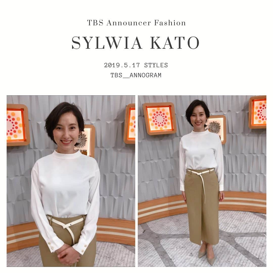 TBSアナウンサー公式さんのインスタグラム写真 - (TBSアナウンサー公式Instagram)「👗 SYLWIA KATO Outfit Of This Week✨  #tbsannouncersfashion #fashion #加藤シルビア #vol4 #Spring #outfitofthisweek #ootw #ootd #あさチャン #20190517 #OA @tbs_asachan」5月19日 17時04分 - tbs_annogram