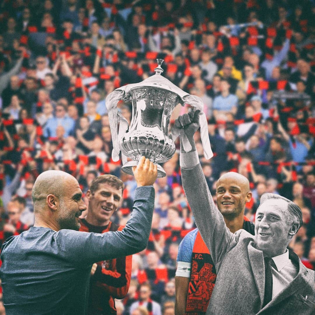 マンチェスター・シティFCさんのインスタグラム写真 - (マンチェスター・シティFCInstagram)「The spirit of ‘69 🔴⚫️🏆 #facup #mancity」5月20日 4時32分 - mancity