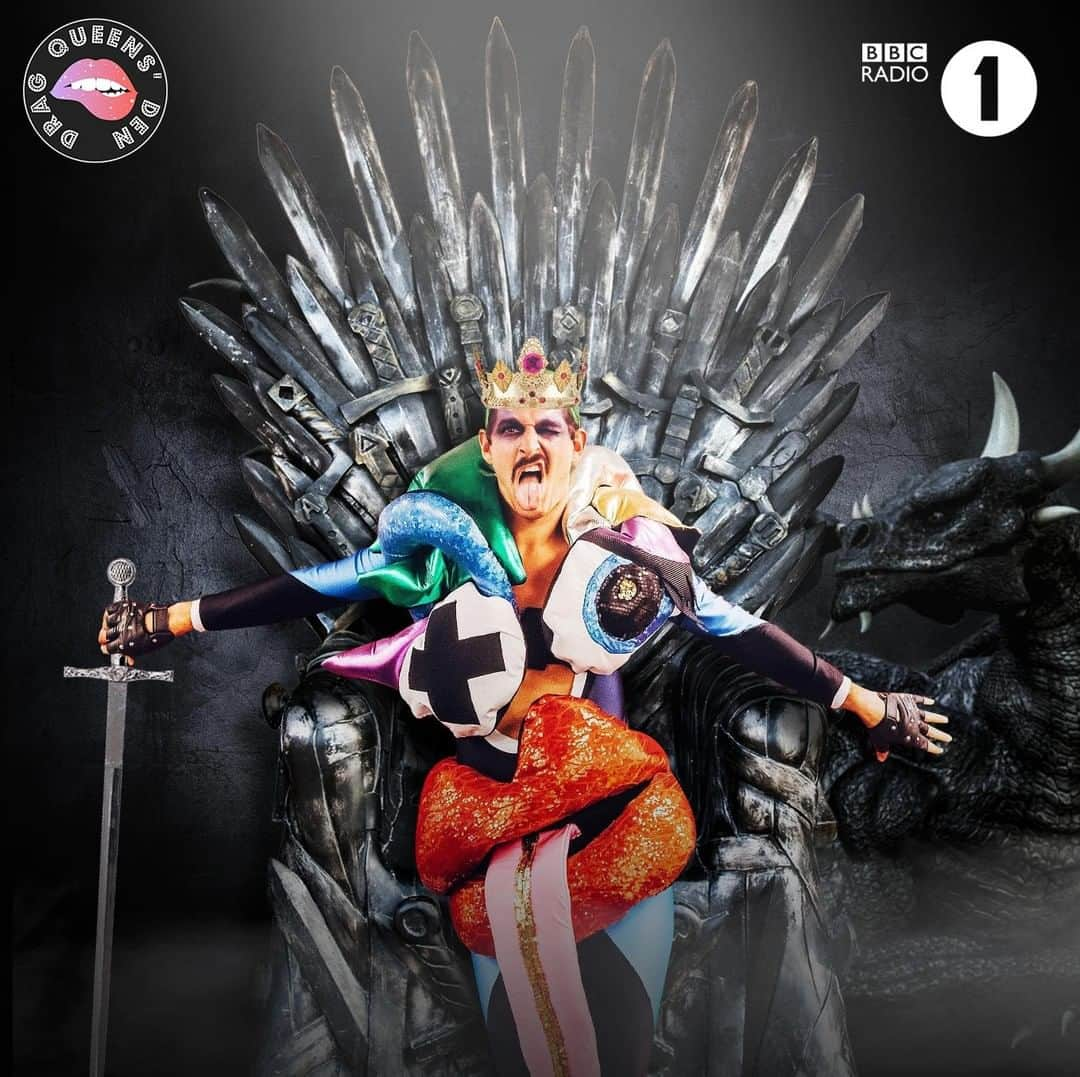 BBC Radioさんのインスタグラム写真 - (BBC RadioInstagram)「Mother of Drag Queens 👑🔥✨ @glynfussell will be blessing your ears with the final episode of #DragQueensDen on @BBCSounds on Monday morning 🙌 #GameOfThrones」5月20日 3時01分 - bbcradio1