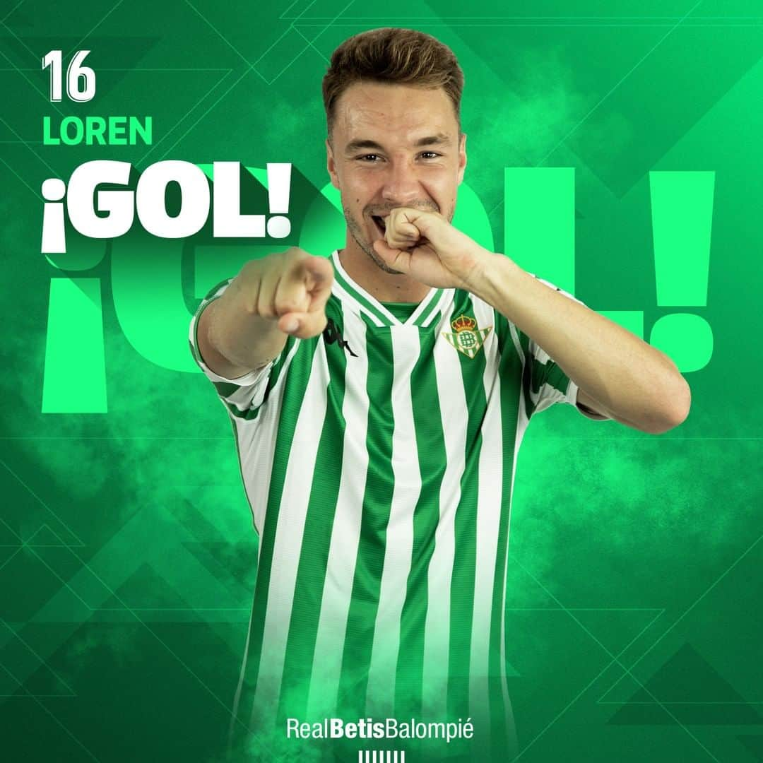 レアル・ベティスさんのインスタグラム写真 - (レアル・ベティスInstagram)「61' ⏱⚽️ ¡¡¡GOOOOOOOOOOOOOL DEL REAL BETIS!!! 👏 ¡Marca Loren tras un buen pase de Guardado! -- 61' ⏱⚽️ GOAL! 👏 Loren taps in an assist from Guardado!!! ⚪⚪ #RealMadridRealBetis 0-1 💚⚪ #DíaDeBetis」5月19日 20時24分 - realbetisbalompie