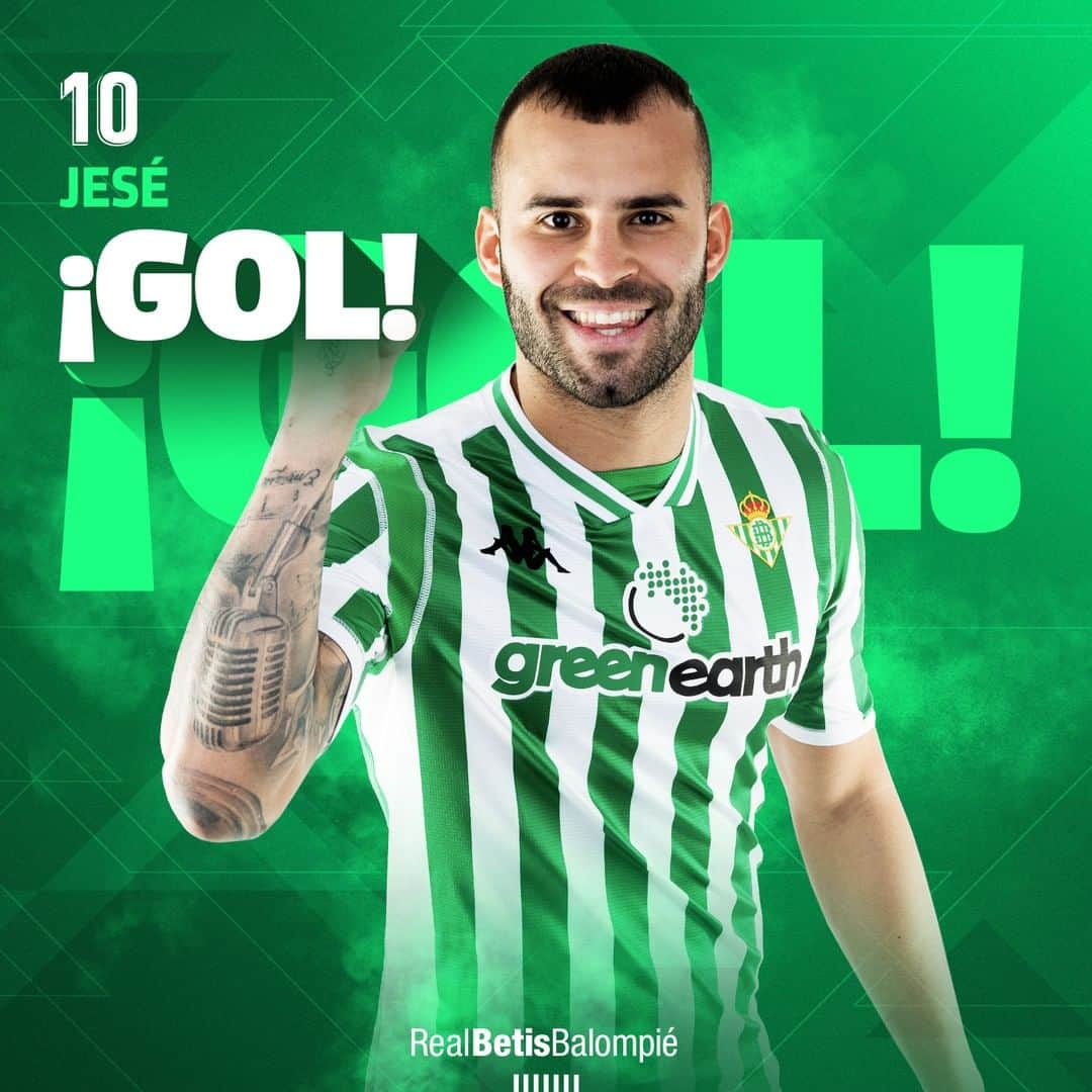 レアル・ベティスさんのインスタグラム写真 - (レアル・ベティスInstagram)「75' ⏱⚽️ ¡¡¡GOOOOOOOOOOL DEL REAL BETIS!!! 👏👏 ¡Marca Jesé tras un buen pase de Junior! -- 75' ⏱⚽️ GOAL! 👏 Jesé following an assist from Junior!!!! ⚪⚪ #RealMadridRealBetis 0-2 💚⚪ #DíaDeBetis」5月19日 20時37分 - realbetisbalompie