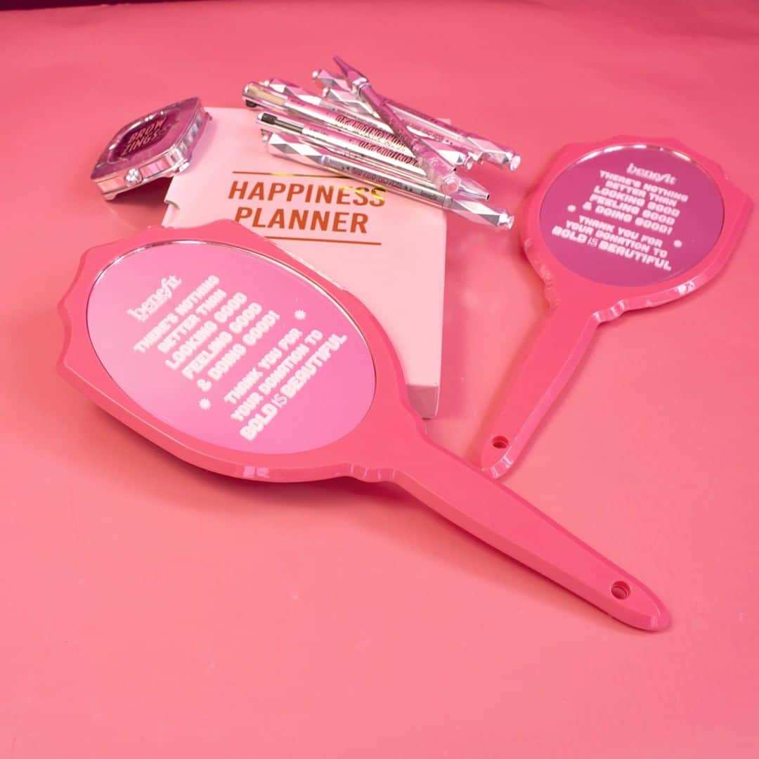 Benefit Cosmetics UKさんのインスタグラム写真 - (Benefit Cosmetics UKInstagram)「⚠ LIMITED TIME ONLY! ⚠ 😍😍You can NOW get your hands on a Benefit pink mirror for just £12! Be quick gorgeous, once they're gone... They're gone! PLUS the profits go to the Bold is Beautiful project to help @lgfbuk and @refusgecharity #Be100Percent #boldisbeautiful . . . *For each item sold £8.14 plus any applicable VAT will be paid to the chosen charities, 50% to Refuge (UK registered charity no. 277424) and 50% to The Cosmetic, Toiletry & Perfumery Foundation (UK registered charity no. 1031728) (referred to as Look Good Feel Better) as part of our Bold is Beautiful Campaign.」5月19日 21時01分 - benefitcosmeticsuk
