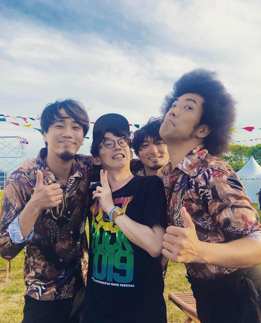 芦沢統人のインスタグラム：「ねぶた祭りではありません。 BRADIOのみなさんです。 #metrock大阪」